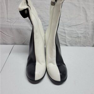 Black and White Women's Boots